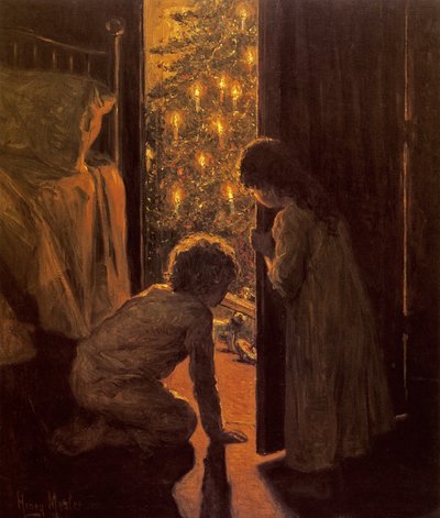 The Christmas Tree by Henry Mosler